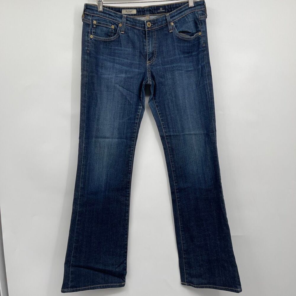 AG Adriano Goldschmied Blue Denim The Angel Bootcut Jeans Dark Wash Size 31R